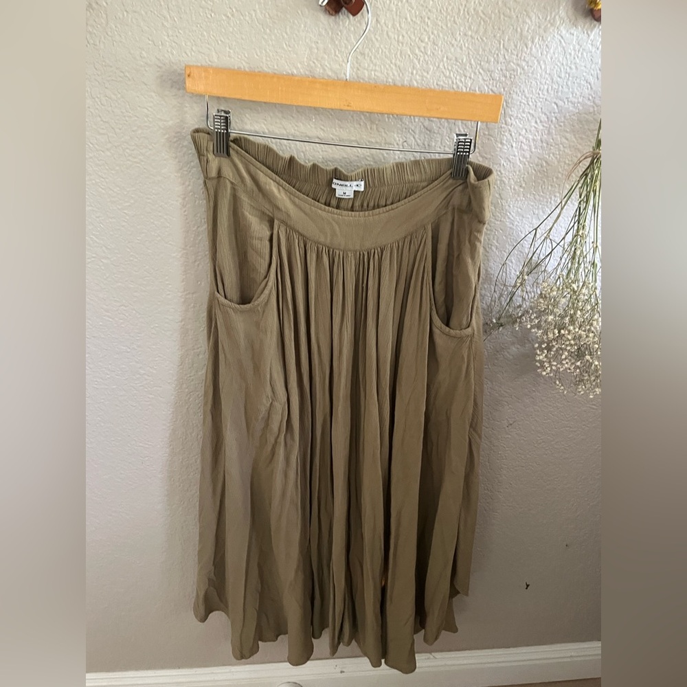 O'Neill Green Midi Skirt